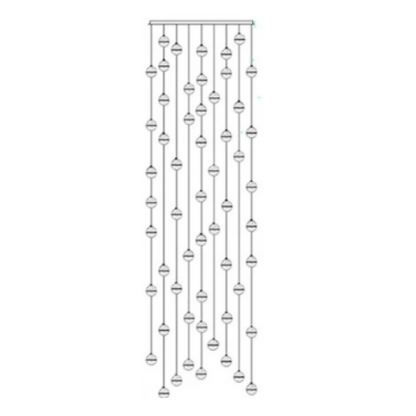 Luminaire Cristal Luxe Réglable
