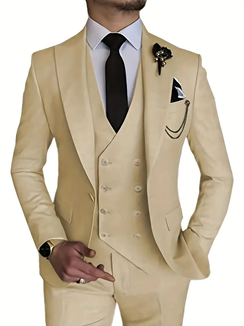 Costume 3 Pièces Homme Classique et Raffiné