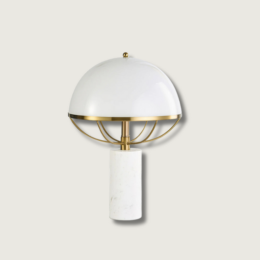 Lampe Luxe en Verre Cristal avec Base Marbre - Foivo