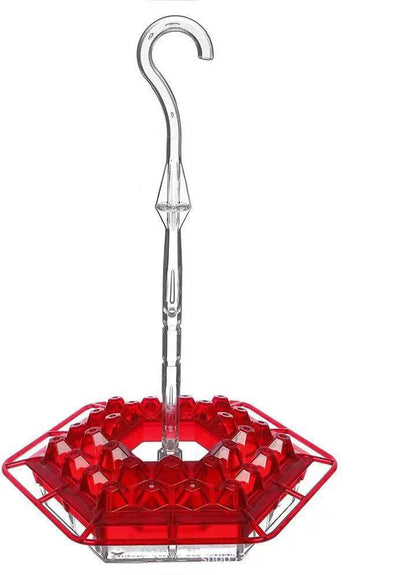 Nourrisson d'Oiseaux Rouge en Plastique Suspendu - BlxckFR