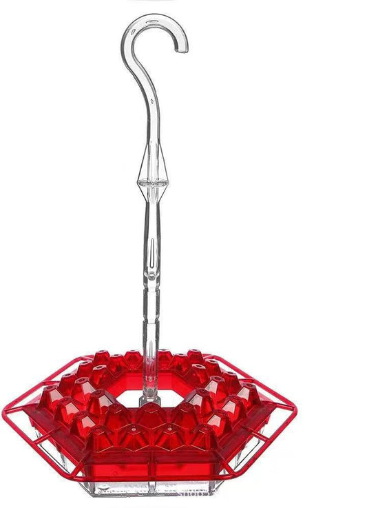 Nourrisson d'Oiseaux Rouge en Plastique Suspendu - BlxckFR