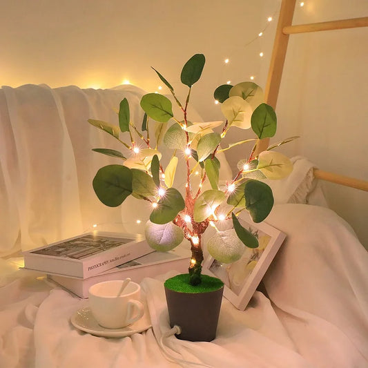 Lampe de Nuit LED Élégante avec Prise USB – Lumière Chaude et Festive - Foivo