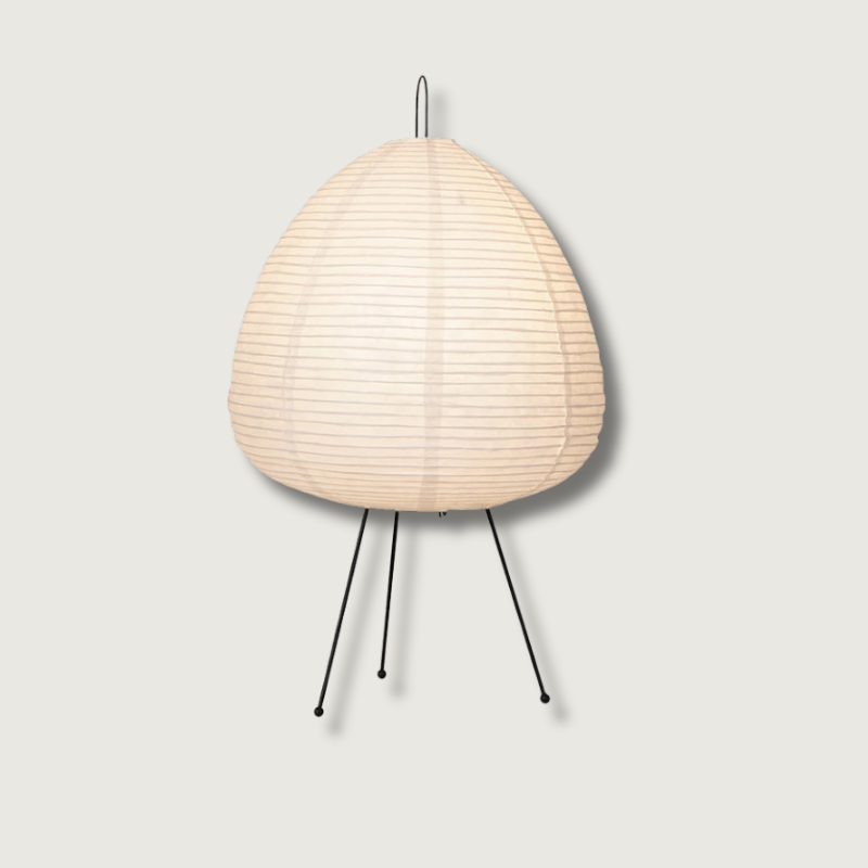 Lampe de Bureau Japonaise en Papier Délicat - Foivo