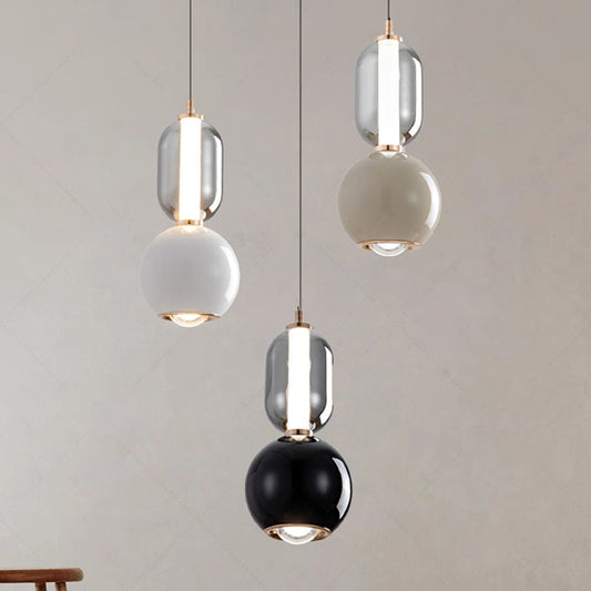 Lampe Suspendue Design Élégant en Verre et Métal - Foivo