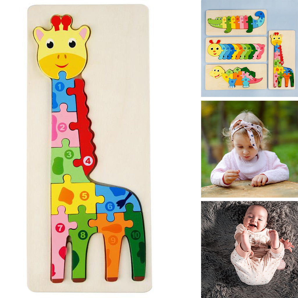 Jeu d'assemblage Bois Animaux pour Enfants