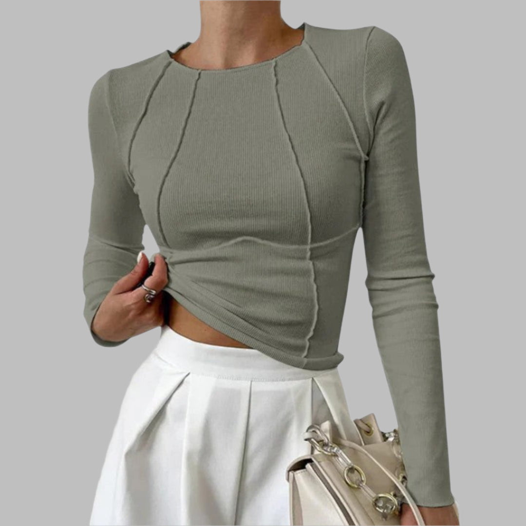 KORA | T-shirt Haut de Gamme Manches Longues – Doux et Raffiné