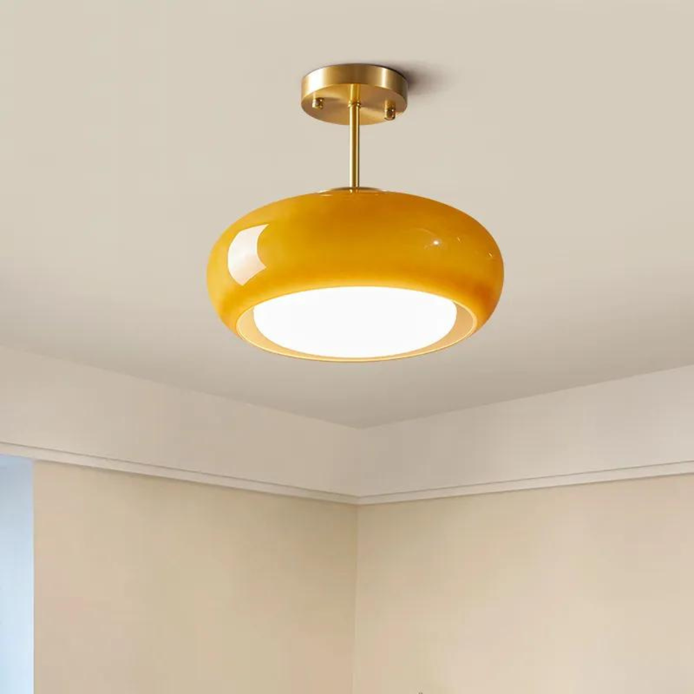 Lampe Industrielle Chic en Métal et Verre