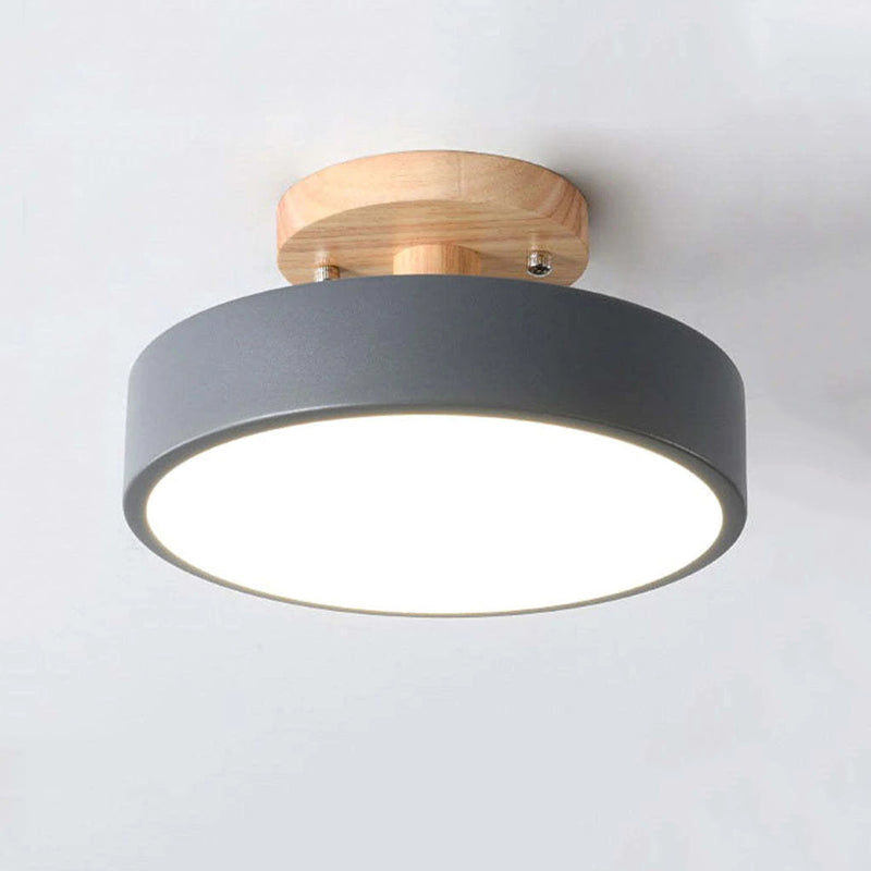 Lampe Plafond LED Design Bois - Éclairage Intelligente pour Maison et Bureau