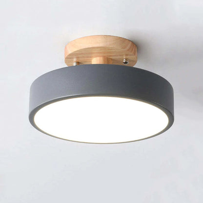 Lampe Plafond LED Design Bois - Éclairage Intelligente pour Maison et Bureau