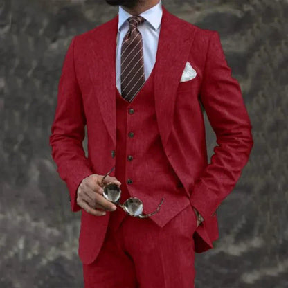 Costume Homme Élégant en Tissu Doux et Aéré