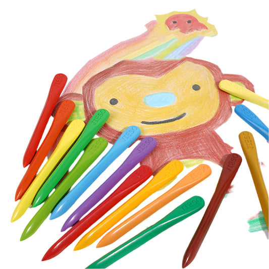 Crayons de couleur lavables pour enfants - 36 couleurs vives et sûres - BlxckFR