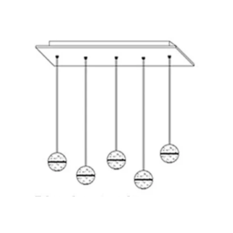 Luminaire Cristal Luxe Réglable