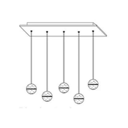 Luminaire Cristal Luxe Réglable
