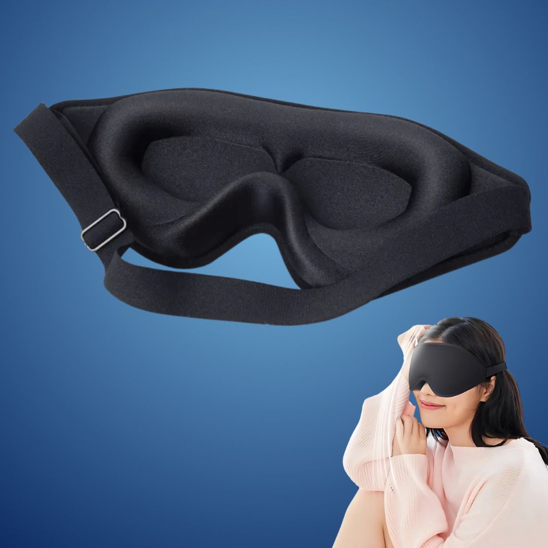 Masque de Nuit 3D pour Yeux avec Blocage de Lumière