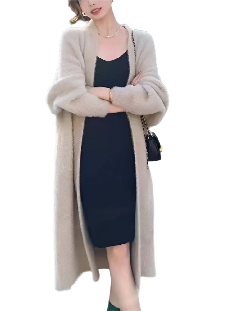 Cardigan Féminin Douillet avec Poches et Coupe Relaxe pour Dames - BlxckFR