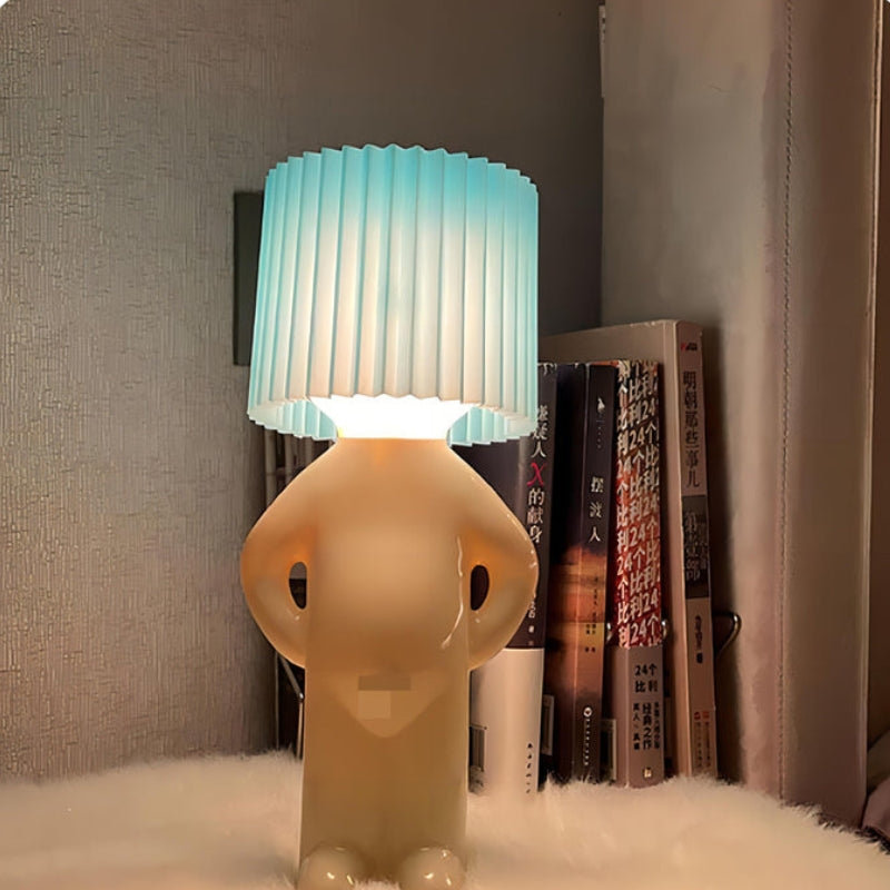 Lampe Décoration Originale avec Abat-jour Texturé