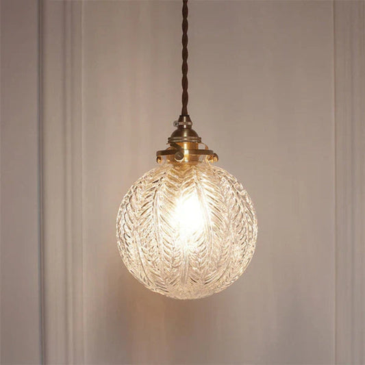 Luminaire Suspendu en Verre Transparent - BlxckFR