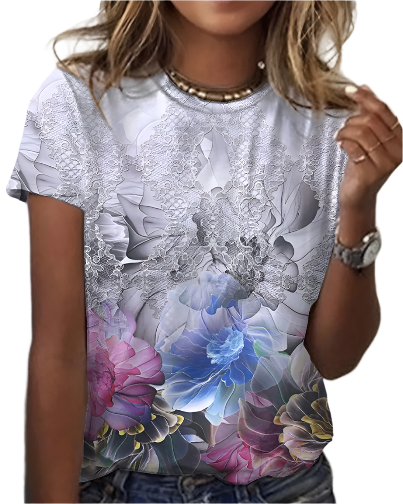 Chemisier Fleuri Élégant Féminin