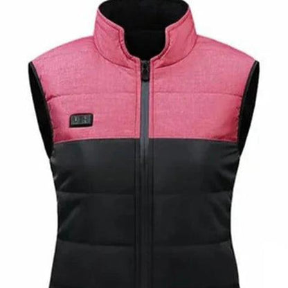 Gilet imperméable chauffant à zipper