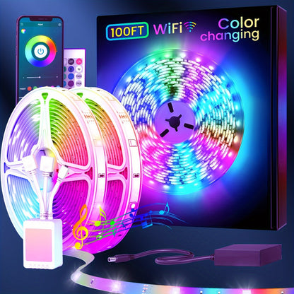 Bandeau LED Couleur Variable avec Contrôle Téléphone