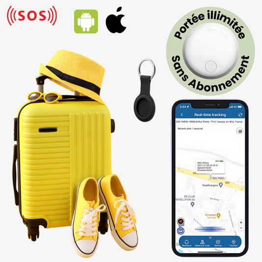 Traceur de Bagages GPS Universel pour Android et iOS - blxckfr