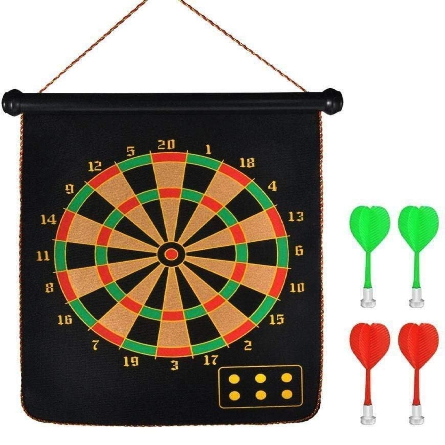 Cible Magnétique Enfant Amusant - Dartboard Double Face Pliable - BlxckFR