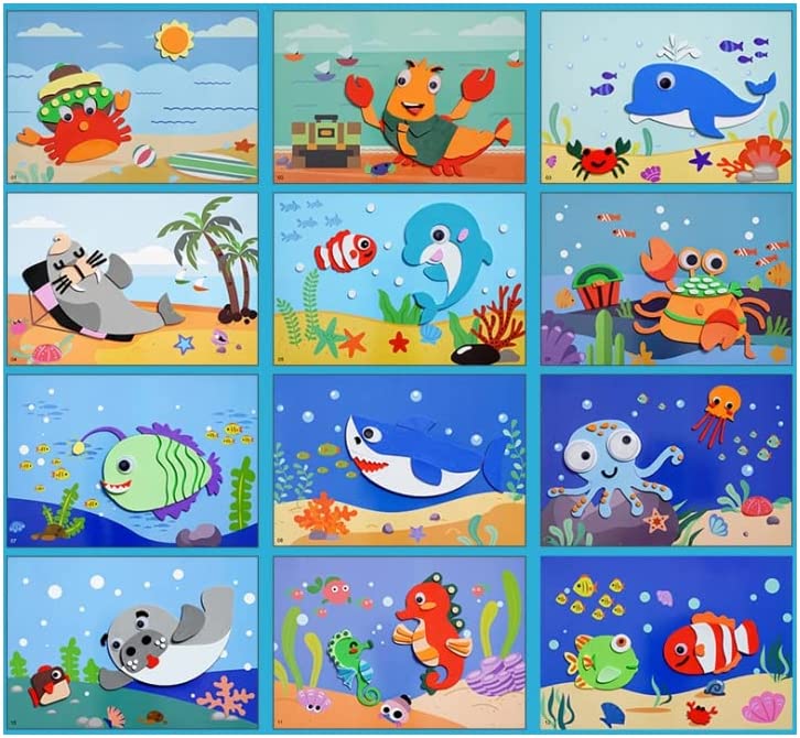 Autocollants 3D Animaux Amusants