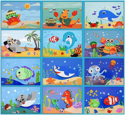 Autocollants 3D Animaux Amusants