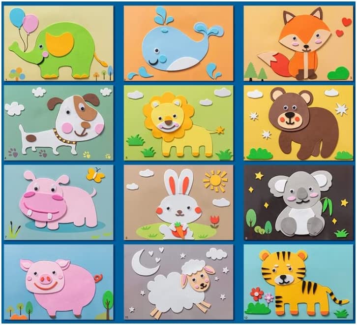 Autocollants 3D Animaux Amusants