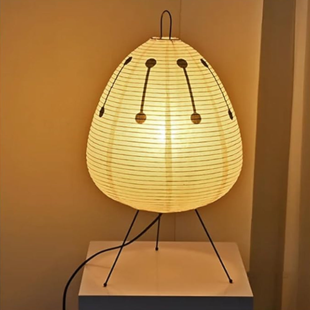 Lampe de Table Élégante Lumière Douce en Papier Japonais
