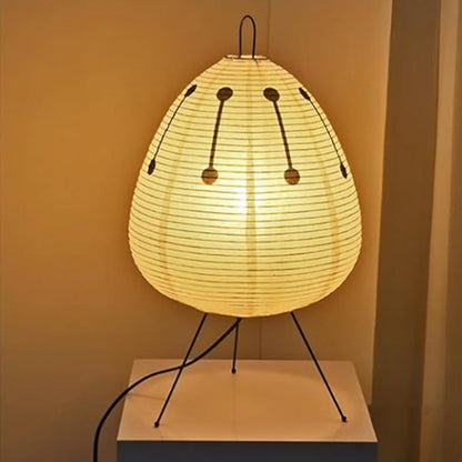 Lampe de Table Élégante Lumière Douce en Papier Japonais