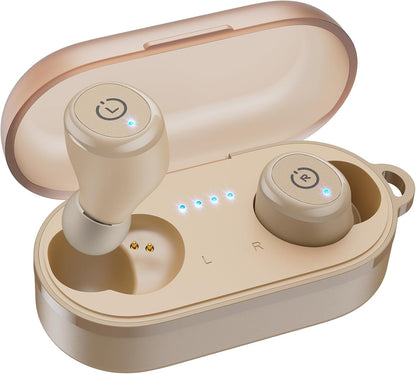Casque Bluetooth Étanche avec Étui de Recharge Sans Fil