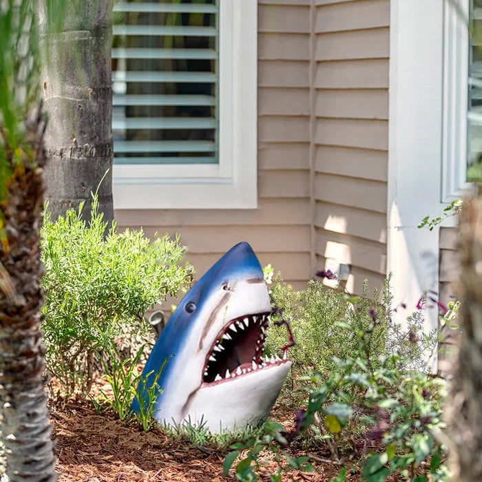 Décoration Jardin Requin en Métal Robuste - Foivo