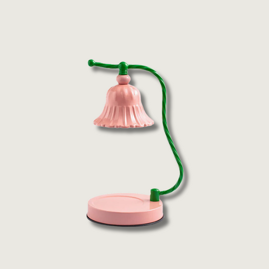 Lampe de Table en Verre Rose Élégante et Raffinée - Foivo