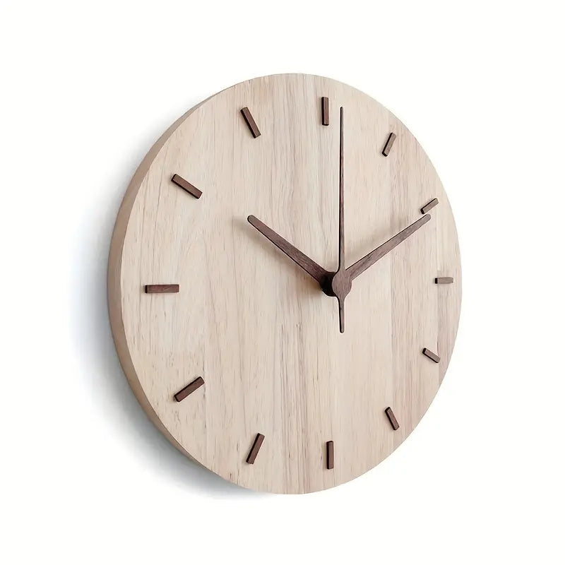 Horloge Murale Design en Bois Naturel - BlxckFR
