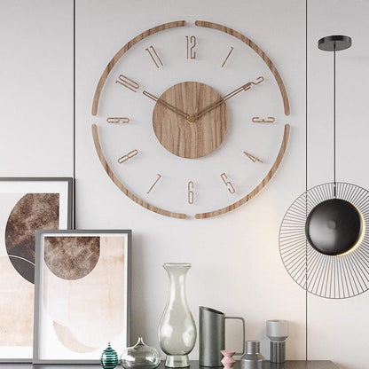 Horloge Murale Design Bois Naturel