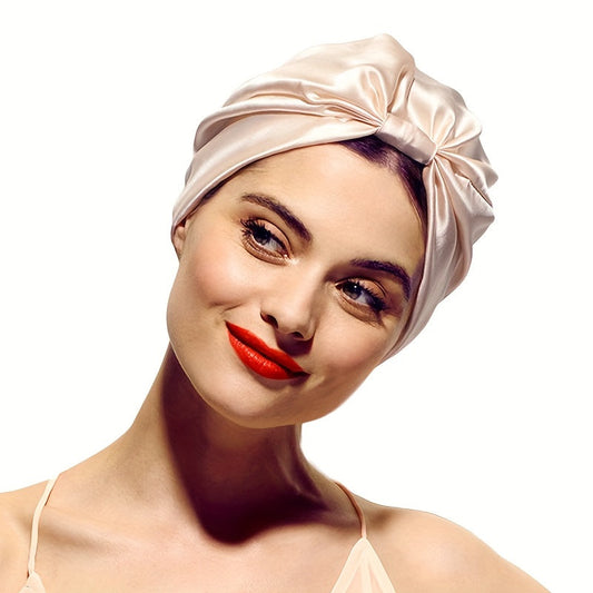Bonnet satiné Chic avec Nœud Féminin - BlxckFR