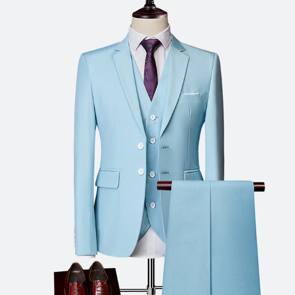 Costume Slim 3 Pièces Élégant pour Homme