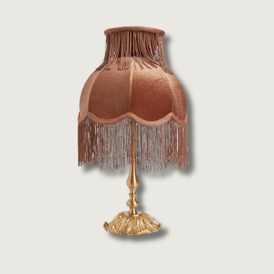 Lampe Laiton Chic à Franges | Éclairage Doux et Raffiné - Foivo