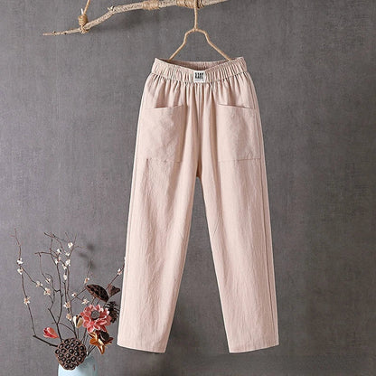 Pantalon droit classique et décontracté