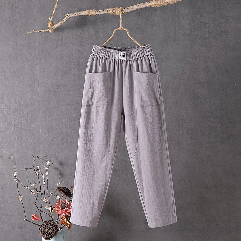 Pantalon droit classique et décontracté