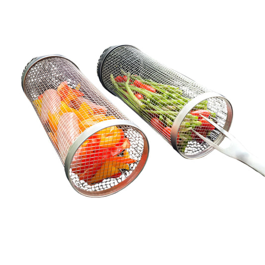 Panier de Grill Double Paroi Acier Inoxydable - BlxckFR