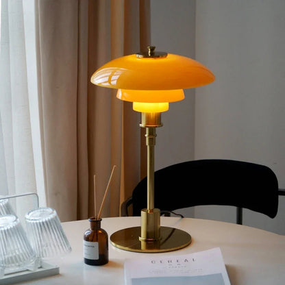 Lampe de Table Design Nordique en Verre et Acier pour Décor Intérieur - Foivo