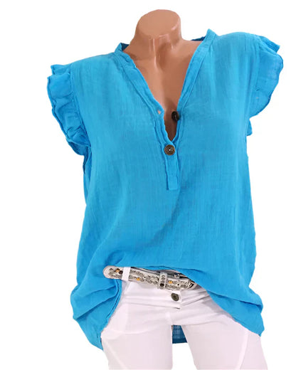 Blouse Élégante Femme Décolleté Profond