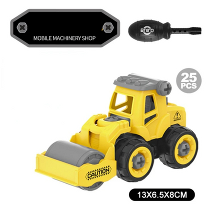 Jeux de Construction Creatifs pour Enfants - Set de Machines de Chantier
