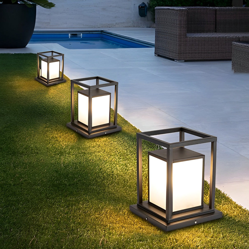 Lampe Terrasse Étanche en Inox, LED Chauffée