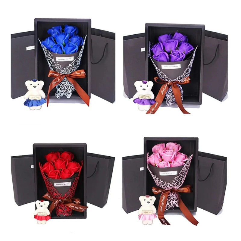 Bouquet de Fleurs avec Nounours Mignon - BlxckFR