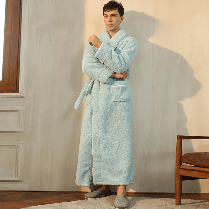 Peignoir Polaire Douillet avec Ceinture