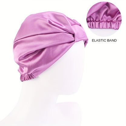 Bonnet satiné Chic avec Nœud Féminin