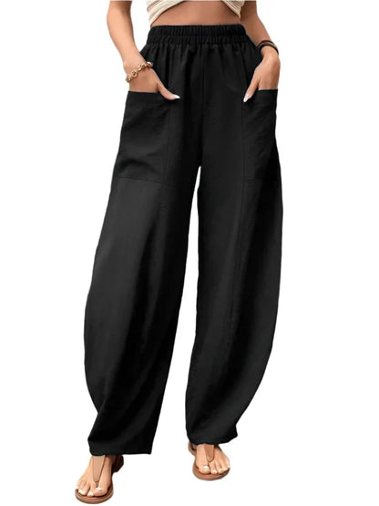 Pantalon Décontracté pour Femme à Jambe Élégante